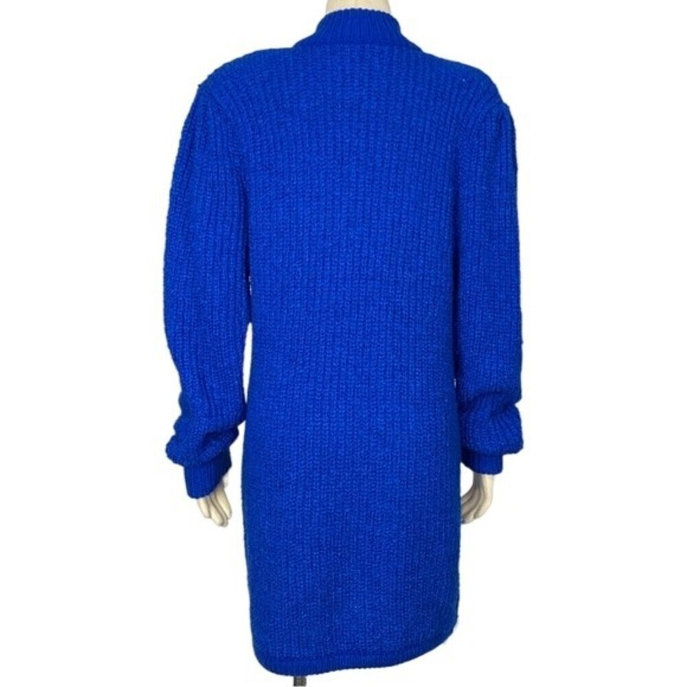 Vintage Deadstock Monto Par Le Chois boucle knit open cardigan sweater Sz M - Picture 7 of 11